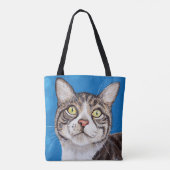 Tabby Cat Painting Tasche (Rückseite)