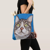 Tabby Cat Painting Tasche (Von Nahem)