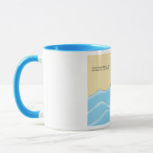 Tabby Cat Peeking Blue Funny Tasse (Links)