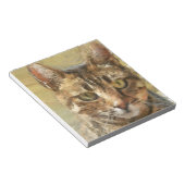 Tabby Cat Pencil Sketch Notizblock (angewinkelt)