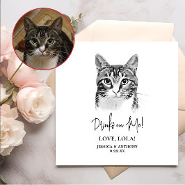 Tabby Cat Personalisiert Drinks on Me Serviette