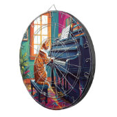 Tabby Cat Piano Dartscheibe (Vorderseite rechts)