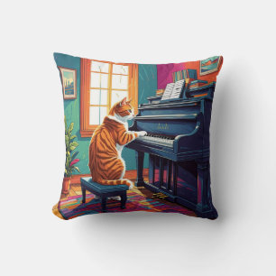 Tabby Cat Piano Kissen