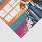 Tabby Cat Piano Seidenpapier (Ausschnitt)