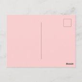 Tabby Cat Pink neue Adresse Postcard, wir bewegen  Postkarte (Rückseite)