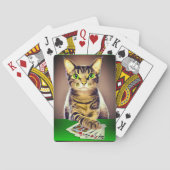Tabby Cat Playing Poker Spielkarten (Rückseite)