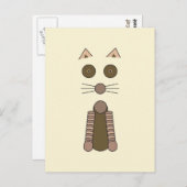 Tabby CAT Postkarte (Vorne/Hinten)