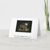 Tabby Cat Quote Card Karte (Rückseite)