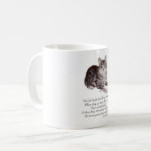 Tabby Cat Rainbow Bridge Kaffeetasse (Vorderseite Links)
