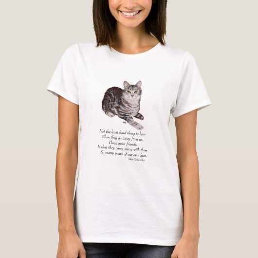 Tabby Cat Rainbow Bridge T-Shirt (Vorderseite)