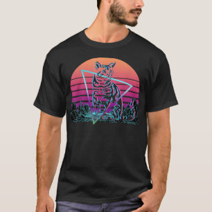 Tabby Cat Retro T - Shirt