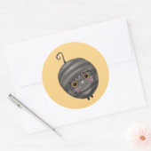 Tabby Cat Runder Aufkleber (Umschlag)