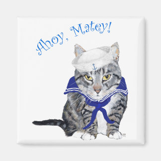 Tabby Cat Sailor Magnet