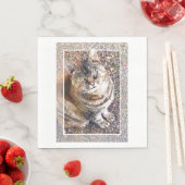 TABBY CAT SERVIETTE (Beispiel)