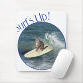 Tabby Cat Surf's Up! Mousepad (Mit Mouse)