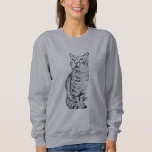 tabby cat sweatshirt (Vorderseite)