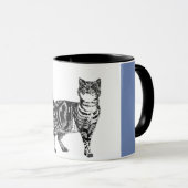 Tabby Cat Tabbies Strippenfeline Tasse (VorderseiteRechts)