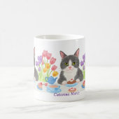 Tabby Cat Tea Party Mug Kaffeetasse (Mittel)