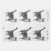 Tabby Cat Teetuch Geschirrtuch (Horizontal)