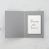 Tabby Cat Thinking Karte (Innenseite)