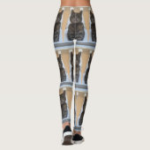 Tabby Cat Tiled Muster Leggings (Rückseite)