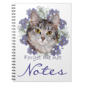 Tabby Cat Vergiss mich nicht Notizblock (Vorderseite)
