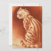 Tabby Cat von Louis Wain Dankeskarte (Vorderseite)