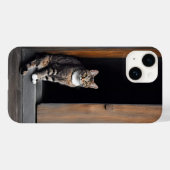 Tabby Cat vor der Tür Case-Mate iPhone Hülle (Rückseite (Horizontal))