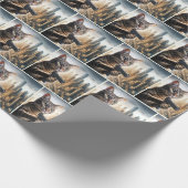 Tabby Cat with a Gun Geschenkpapier (Ecke)