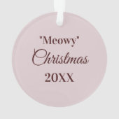 Tabby Cat Zeichne benutzerdefinierten Personalisie Ornament (Rückseite)