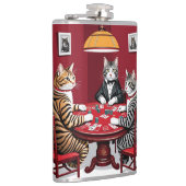 Tabby Cats Poker spielen Flachmann (Rechts)