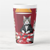 Tabby Cats Poker spielen Milchtasse (Vorderseite)