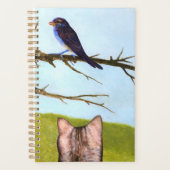 Tabby Cats Sprechen mit Vögeln Planer (Vorderseite)