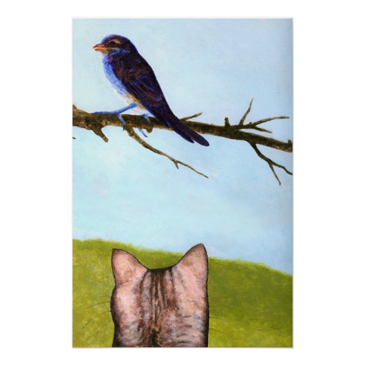 Tabby Cats Talk to Birds Poster (Vorderseite)