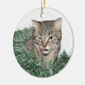 Tabby Christmas Keramikornament (Links)