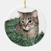 Tabby Christmas Keramikornament (Hinten)