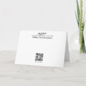  Tabby Christmas Sparkle  Karte (Rückseite)