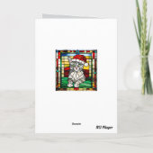 Tabby Christmas Strumpf Feiertagskarte (Rückseite)