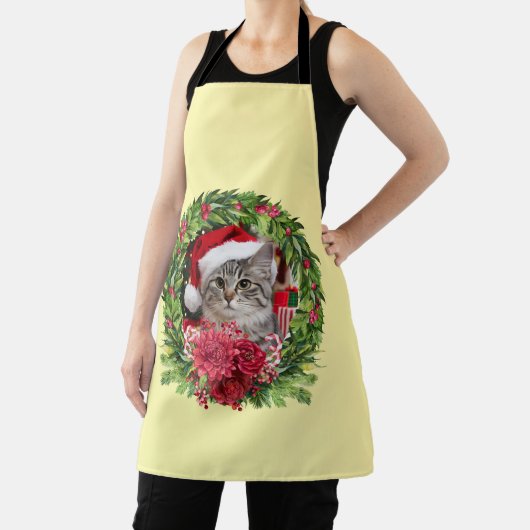 Tabby Christmas Wreath Apron Schürze (InSitu)