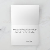 Tabby Fairy Cat Mushroom Floral Dankeskarte (Innenseite)