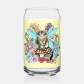 Tabby Fairy Cat Mushroom Floral Dosenglas (Rückseite)