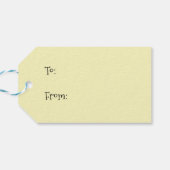 Tabby Fairy Cat Mushroom Floral Geschenkanhänger (Rückseite Horizontal)