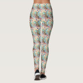 Tabby Fairy Cat Mushroom Floral Leggings (Rückseite)