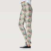 Tabby Fairy Cat Mushroom Floral Leggings (Links)