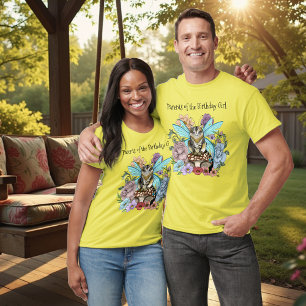 Tabby Fairy Cat Mushroom Floral T-Shirt