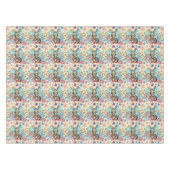 Tabby Fairy Cat Mushroom Floral Tischdecke (Vorderseite (Horizontal))