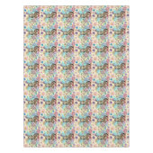 Tabby Fairy Cat Mushroom Floral Tischdecke (Vorderseite)