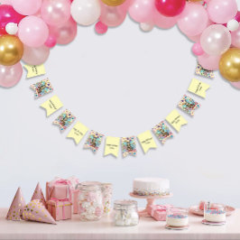 Tabby Fairy Cat Mushroom Floral Wimpelkette