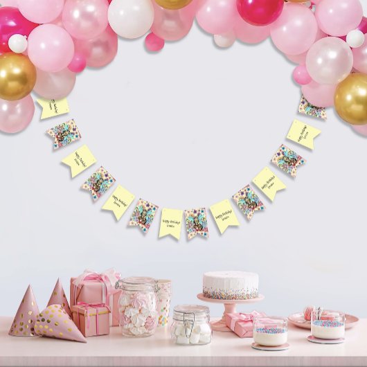 Tabby Fairy Cat Mushroom Floral Wimpelkette