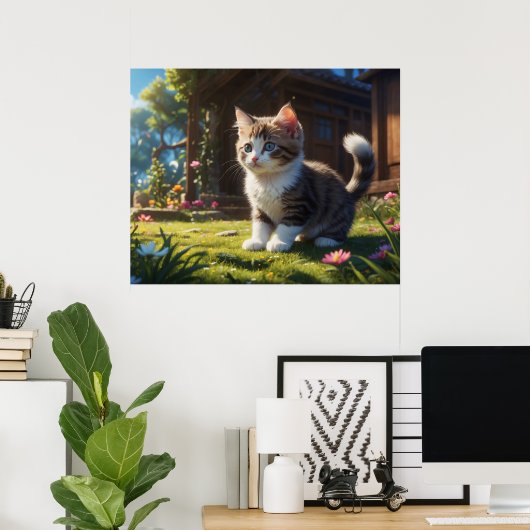 *~* TABBY GARDEN Kitty Cat 5:4 Feline Kitten Poster (Heimbüro)